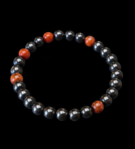 HÄMATIT Kugelarmband Jaspis