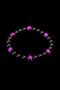 ONYX Kugelarmband Tigerauge lila
